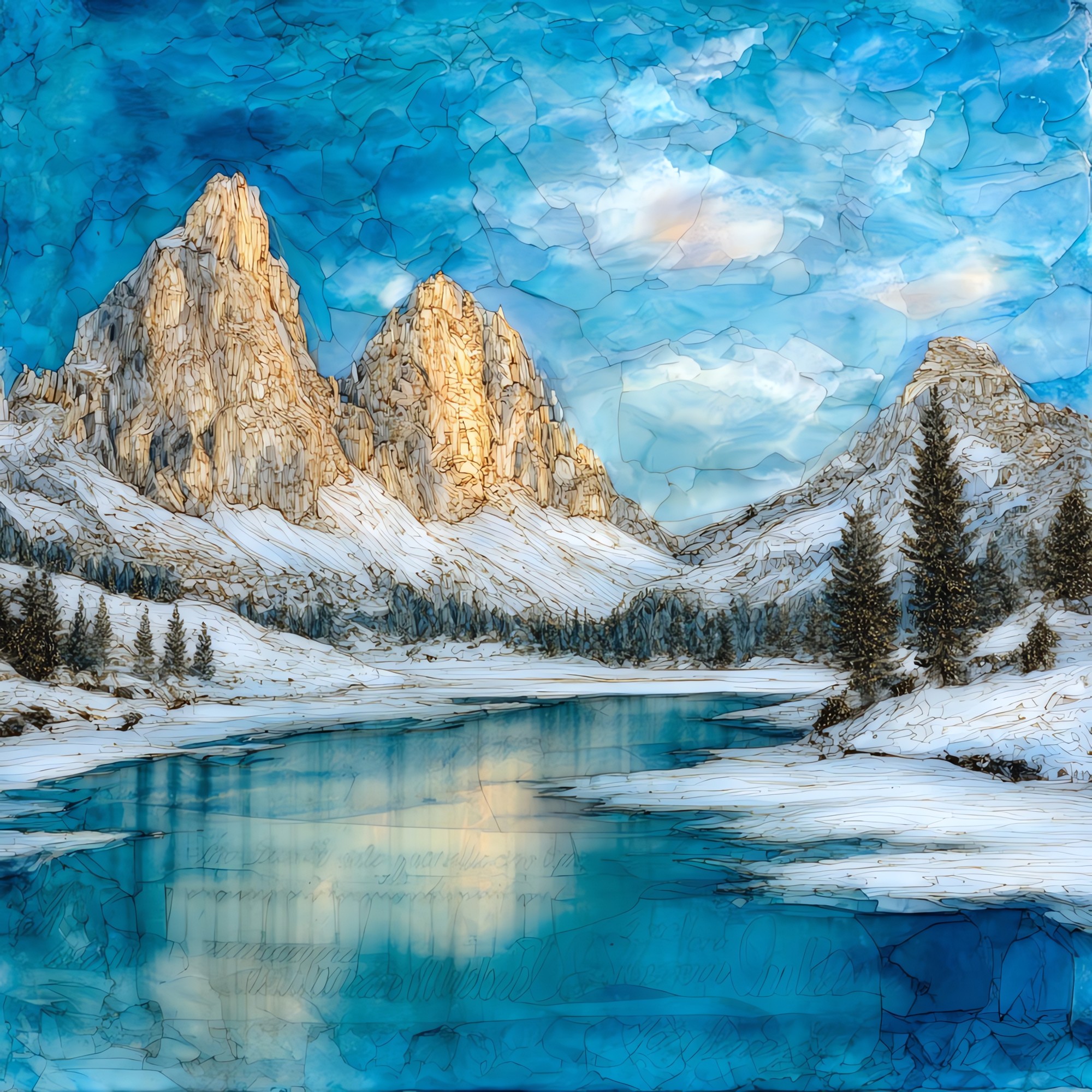 Lake Misurina Winter