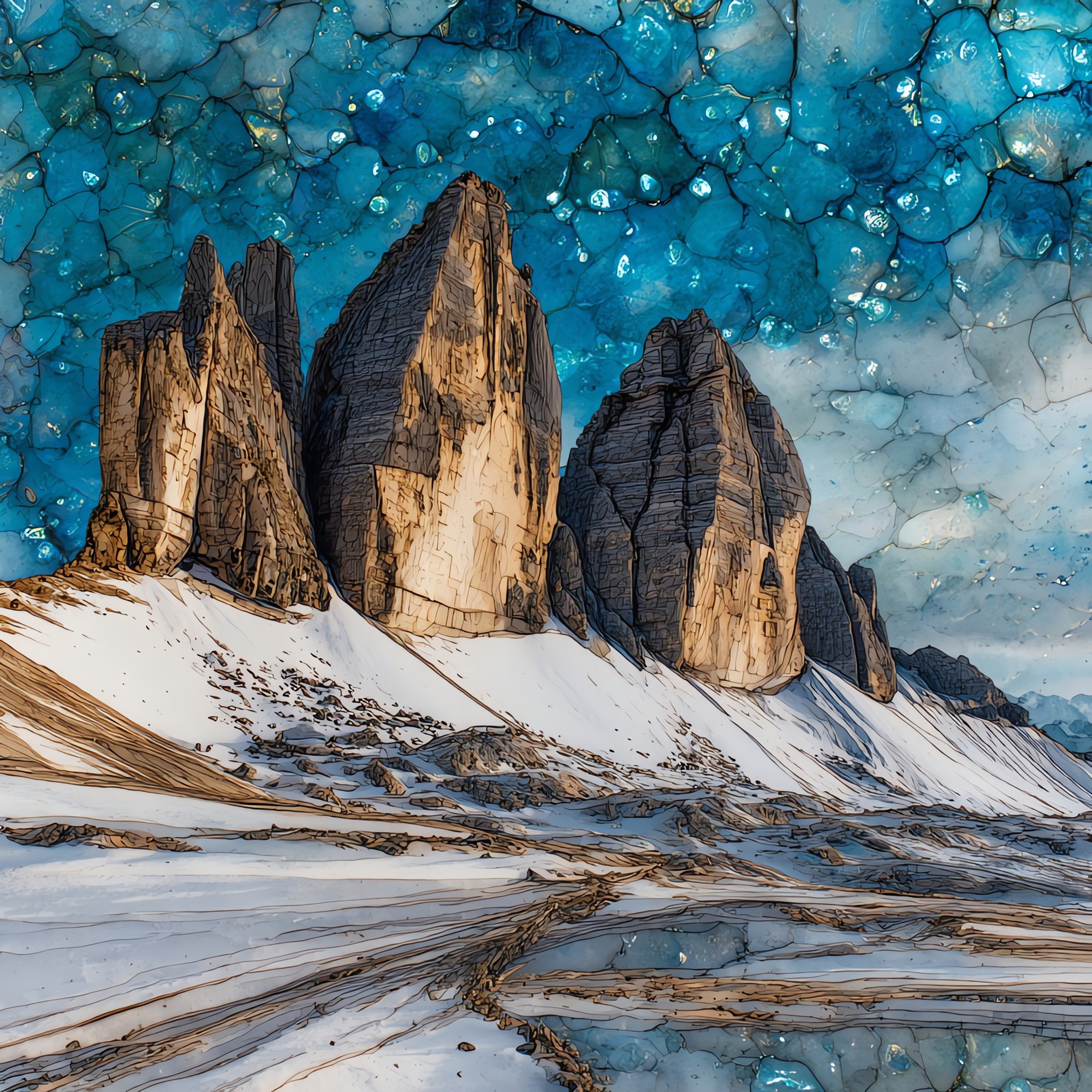 Cinque Torri in Winter