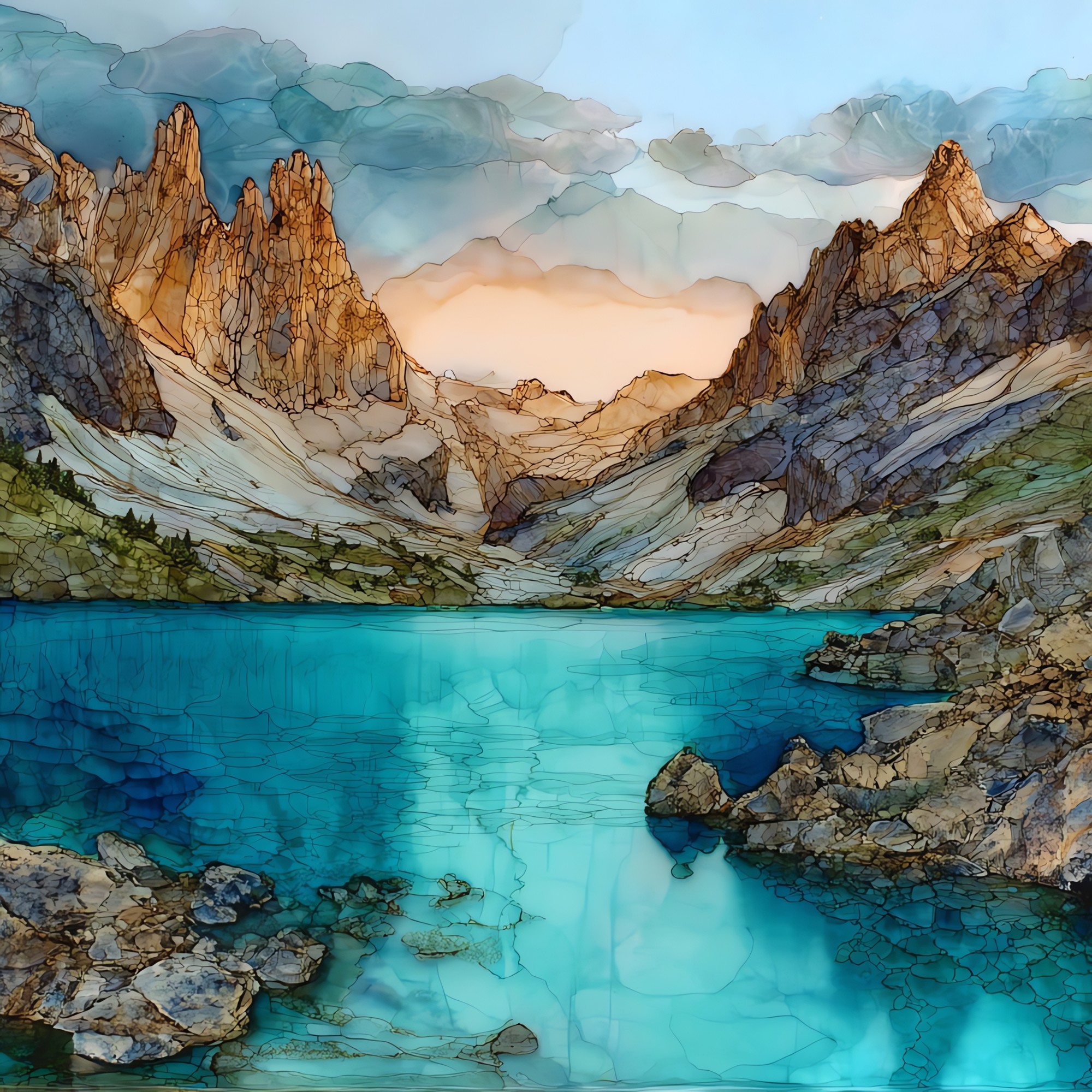 Lake Sorapis in Summer